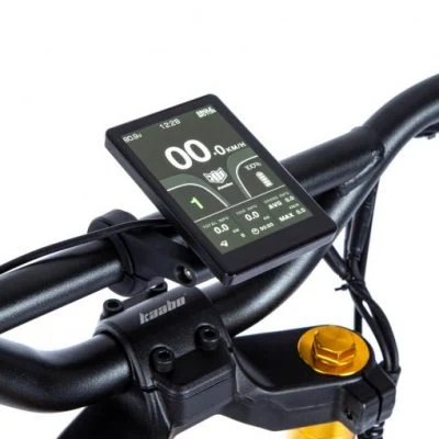E-bike handlebar with digital speedometer display